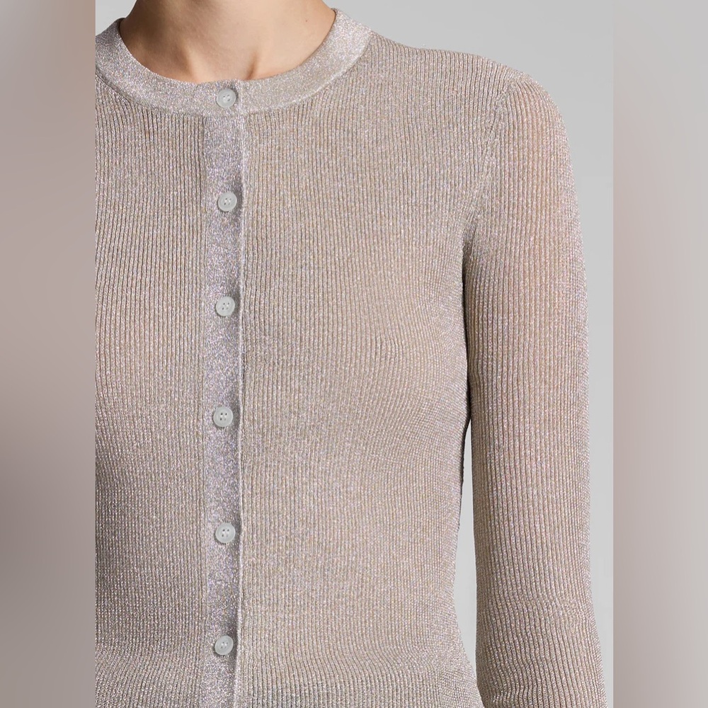 A.L.C $395 Fisher Fine Lurex Cardigan